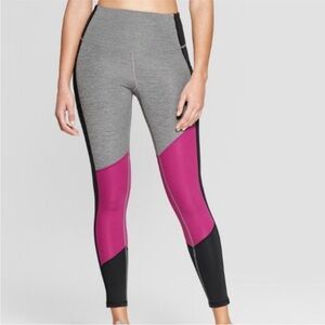 Gray and Pink Workout Leggings